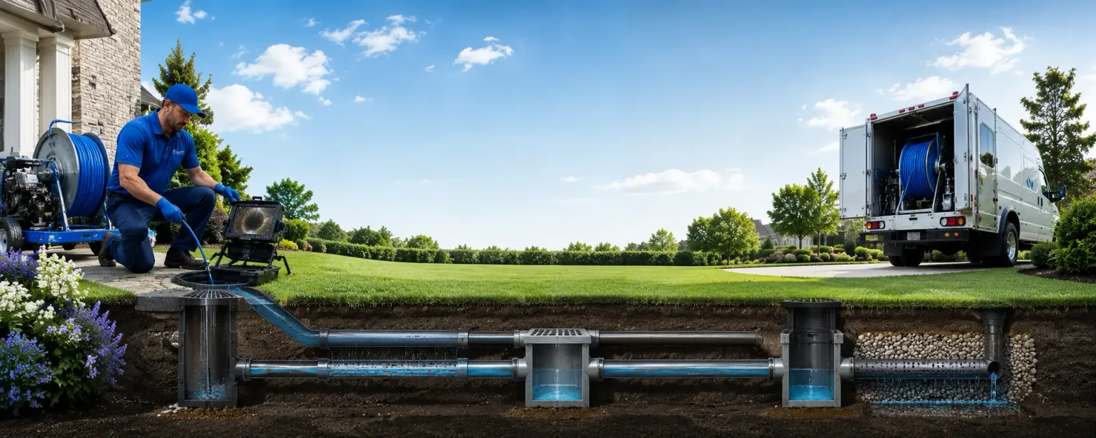 Outdoor drain cleaning information for Yolyn, WV